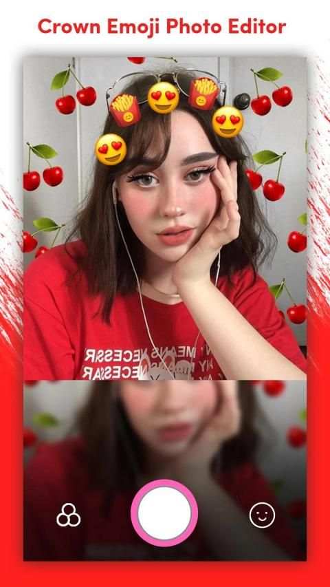 Crown Heart Emoji Photo Editor screenshot 1