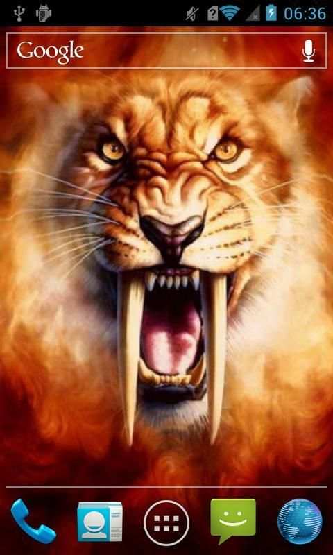 Furious tiger live wallpaper screenshot 1