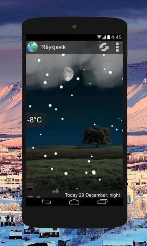 Animated Weather Widget, Clock screenshot 8