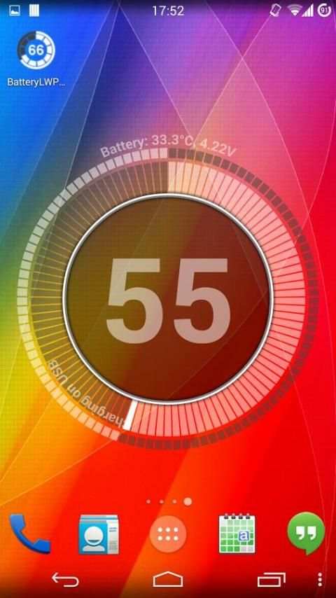 Battery LiveWallpaper HD स्क्रीनशॉट 1