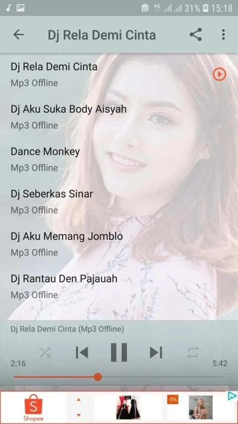 Dj Rela Demi Cinta Offline screenshot 4