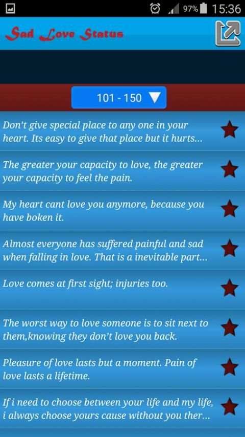 Sad Love Status screenshot 6
