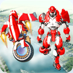 US Flying robot bike revenge 3D icon