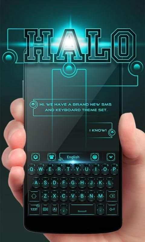 Halo GO Keyboard Theme & Emoji screenshot 6