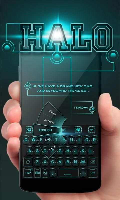 Halo GO Keyboard Theme & Emoji screenshot 3