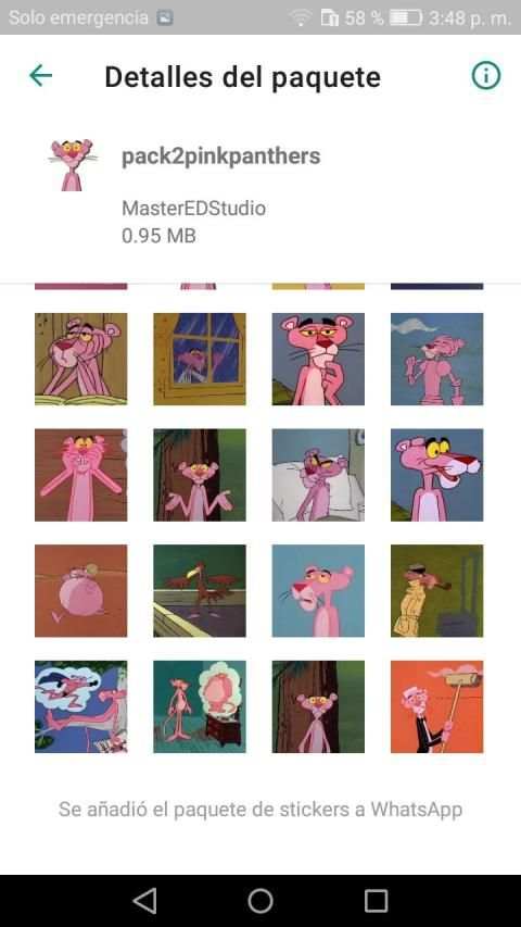 New Stickers Pink Panther WhatsApp-WAStickerApps screenshot 3