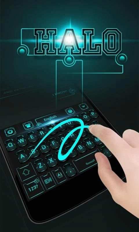 Halo GO Keyboard Theme & Emoji screenshot 2