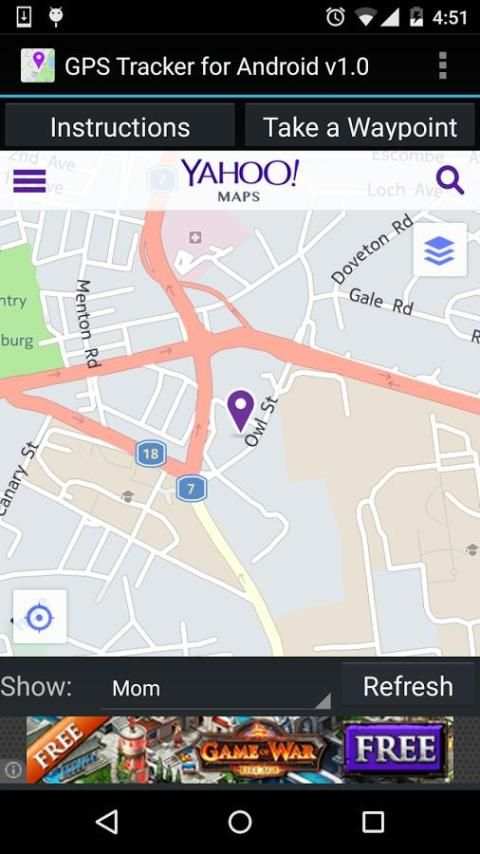 GPS Tracker for Android स्क्रीनशॉट 2
