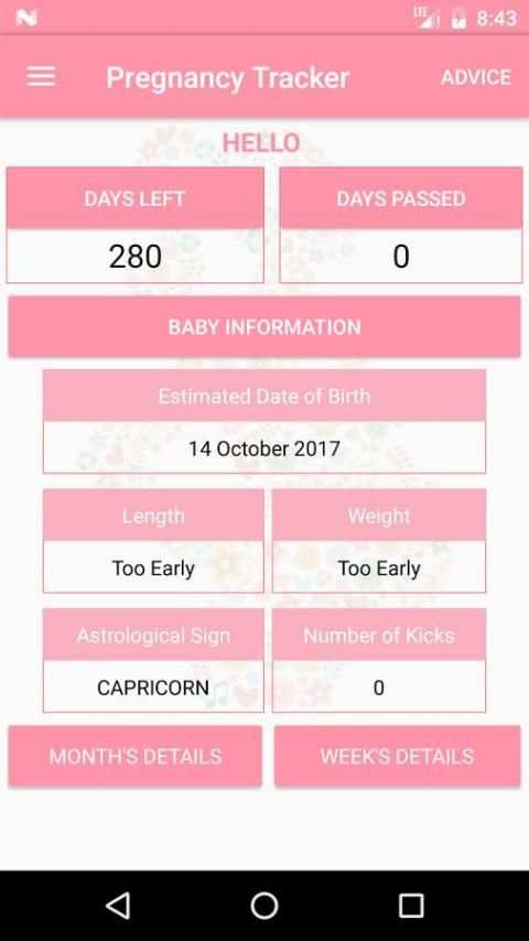 Pregnancy Tracker 6 تصوير الشاشة