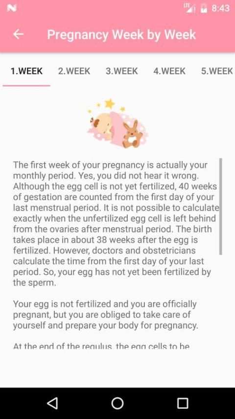 Pregnancy Tracker स्क्रीनशॉट 5