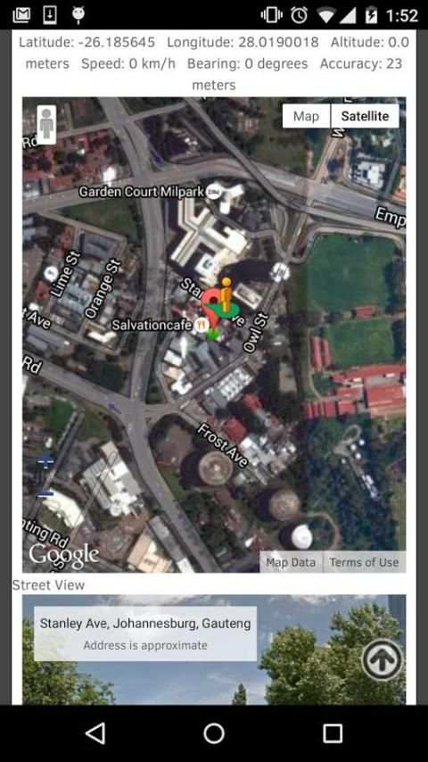 GPS Tracker for Android स्क्रीनशॉट 7