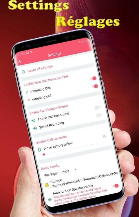 New Call Recorder Free स्क्रीनशॉट 1