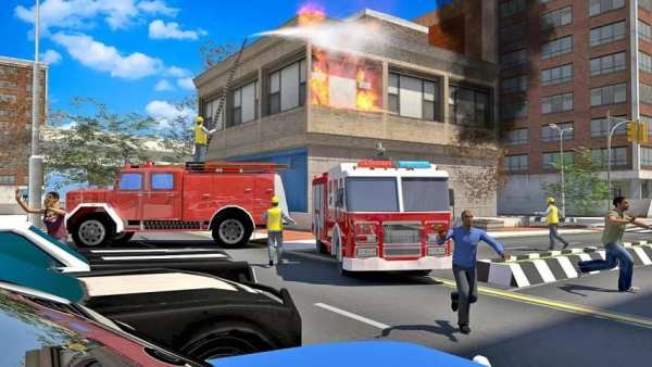 Fire Truck Simulator 2019 स्क्रीनशॉट 7