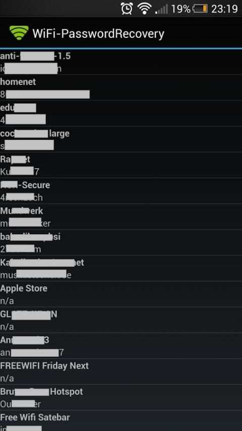 [ROOT] WiFi Password Recovery screenshot 1