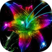 Neon flower live wallpaper