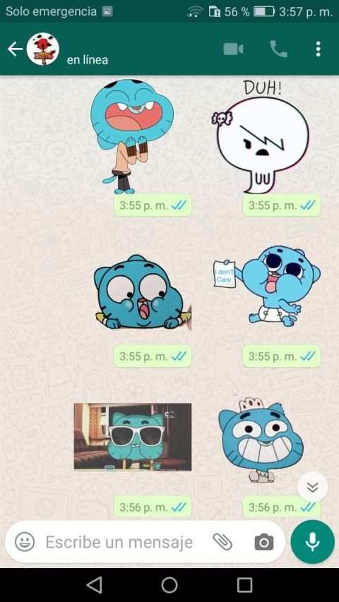Cartoons Stickers Gumball WhatsApp-WAStickerApps screenshot 2