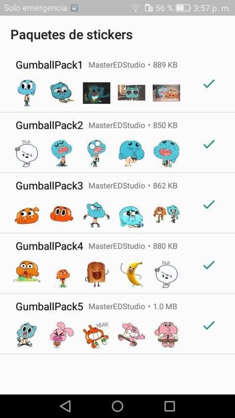 Cartoons Stickers Gumball WhatsApp-WAStickerApps screenshot 4