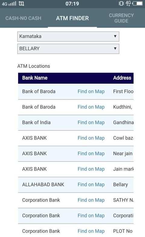 ATM Finder Cash / No Cash screenshot 1