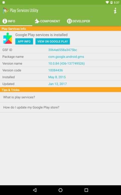 Play Services Utility screenshot 2