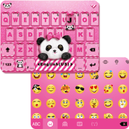 ikon Lovely Panda iKeyboard Theme