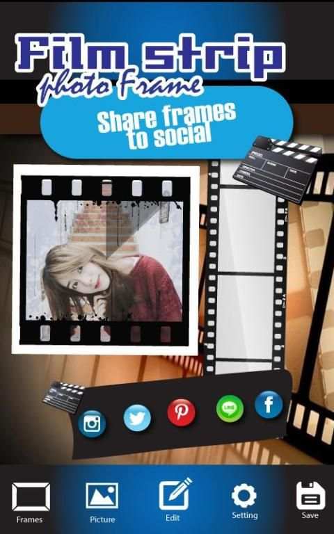 Selfie Filmstrip Photo Frame स्क्रीनशॉट 1