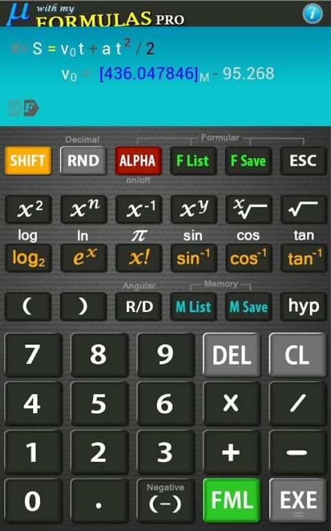 Scientific Calculator Mu Lite screenshot 2
