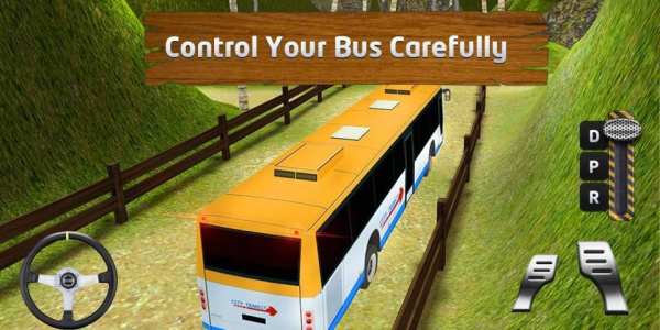 Offroad Bukit Bus Simulator 3D screenshot 6