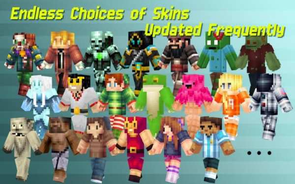 Skins for Minecraft Pocket Ed. 4 تصوير الشاشة