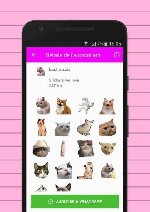 WhatsApp Arabic comic stickers (WastickerApp) screenshot 1
