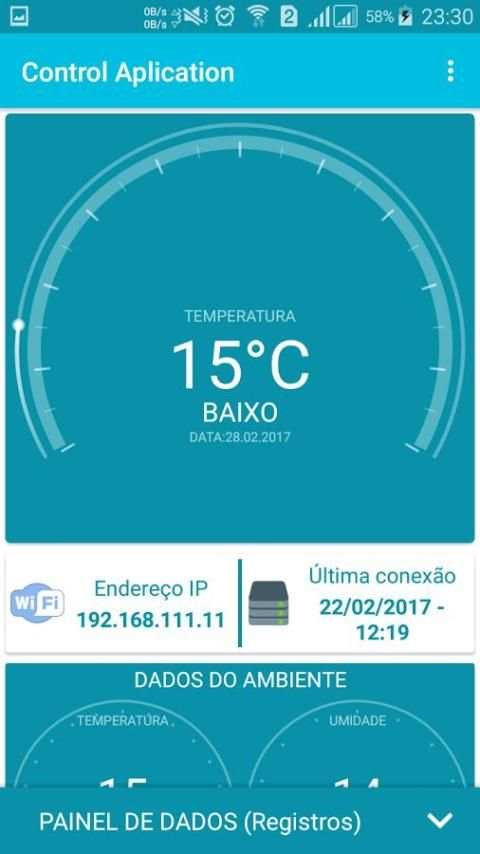 Controle WiFi Temperatura screenshot 2