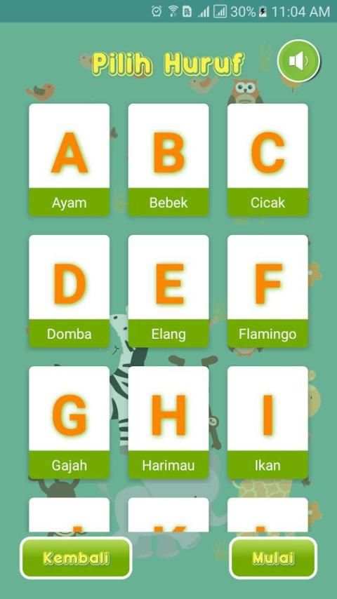 AZ Belajar Abjad Nama Hewan screenshot 1