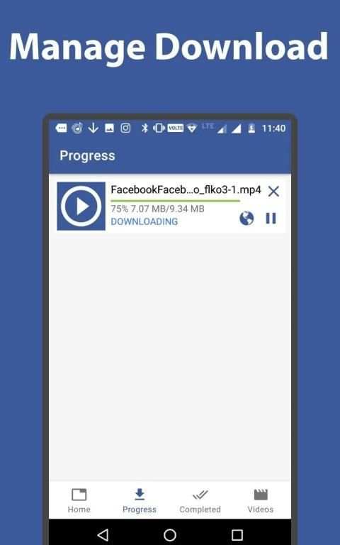 Video Downloader For Facebook स्क्रीनशॉट 3