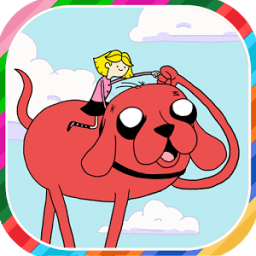 Clifford Red Dog Coloring Game icon