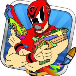 Coloring Game of Power Rangers