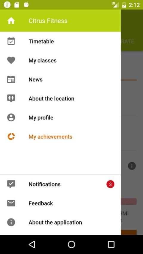 CITRUS FITNESS screenshot 1