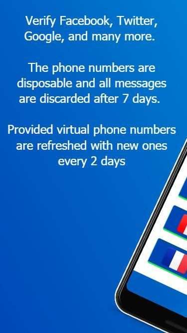 Virtual Number - SMS Receive Free Phone Numbers screenshot 3