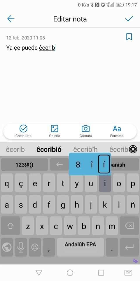 Teclado Andaluz EPA for AnySoftKeyboard screenshot 6