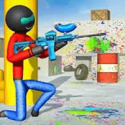 Stickman Paintball Shooting Games