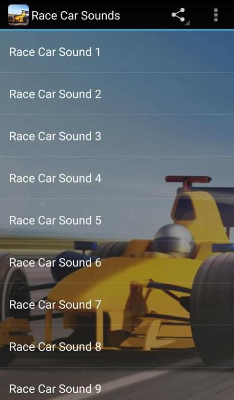 Race Car Sounds screenshot 1