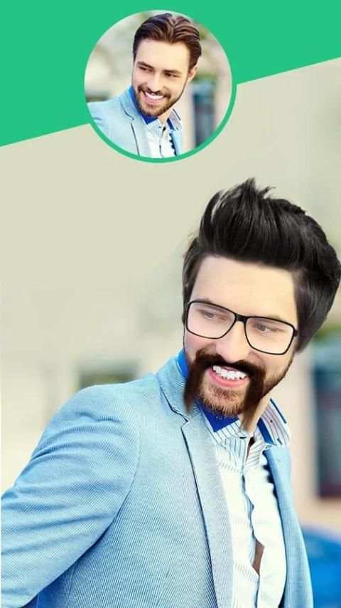 Man HairStyle Mustache Editor скриншот 2