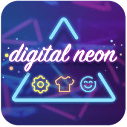 ikon Digital Neon keyboard Theme
