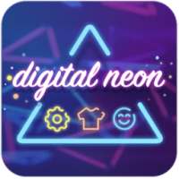 Digital Neon keyboard Theme on 9Apps