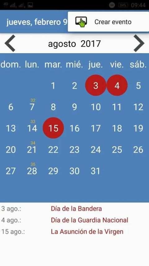 Calendario 2017 Venezuela 7 تصوير الشاشة