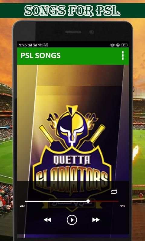 Songs For PSL: Songs For Pakistan Super League स्क्रीनशॉट 2