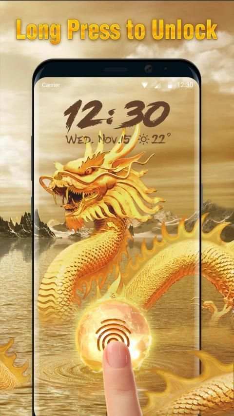 Loong fingerprint lock screen for prank screenshot 3