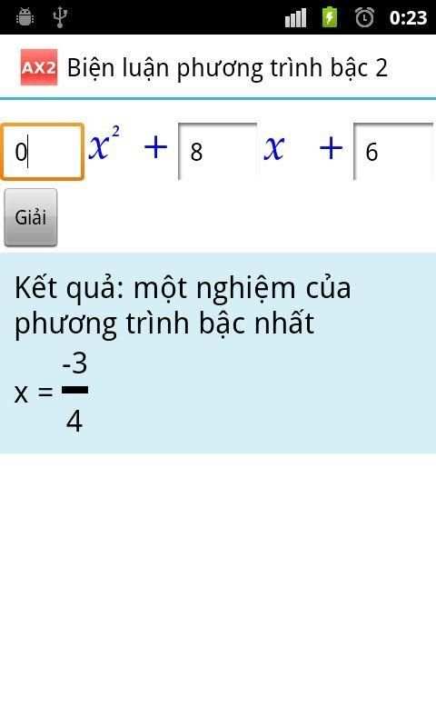 Quadratic Equation AX2 screenshot 5