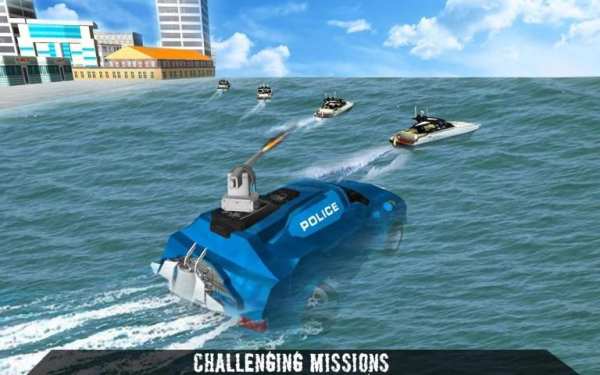 Flying Robot Police Car Driver screenshot 9