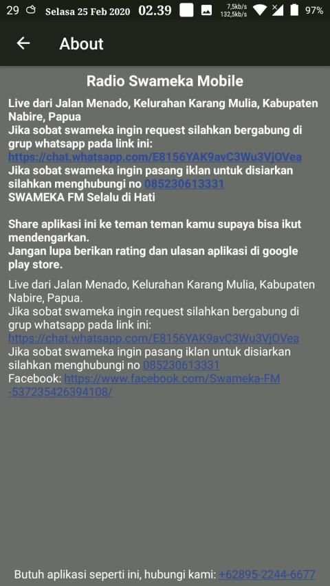Radio Swameka Mobile screenshot 1