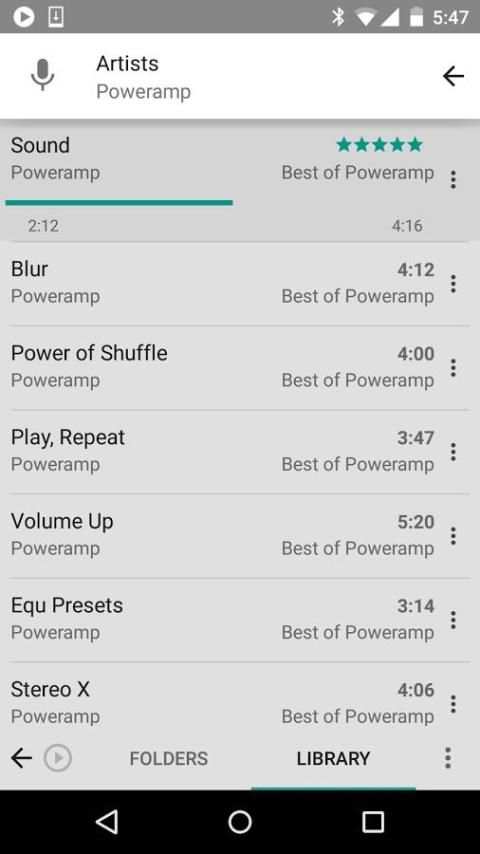 Skin for Poweramp Material screenshot 5
