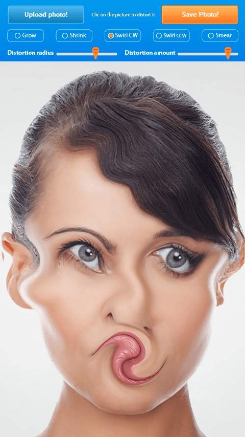 Liquid Face , Comic Face Effects , distort - Funny Photo Warp, Deform , Booth تغير و تشويه الوجه بشكل مضحك تكبير الأنف والعين رسم وتلوين screenshot 1